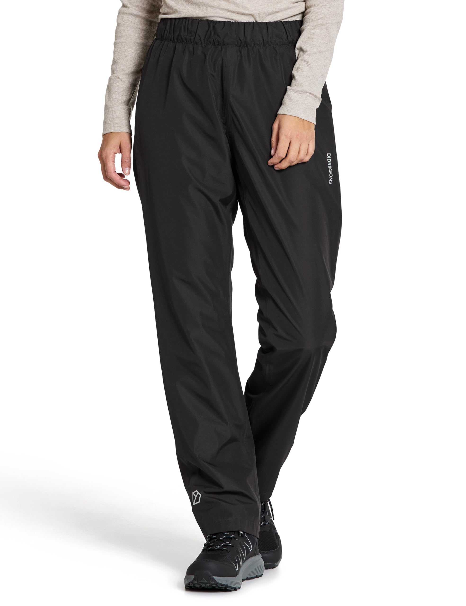 didriksons-nordic-pants-damen-regenhose-wasserdicht-schwarz image 1