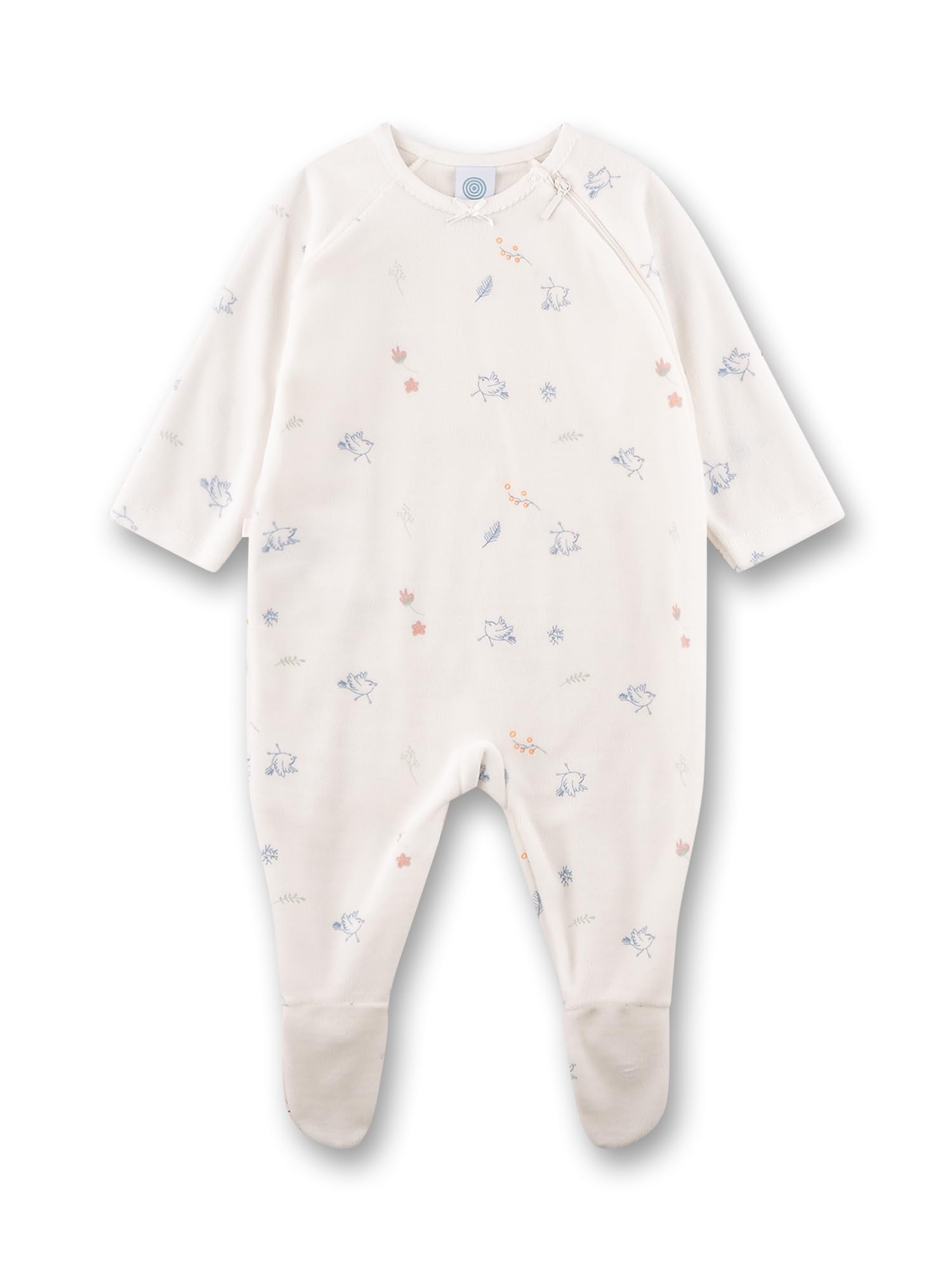 sanetta-baby-strampler-off-white-birds-aus-nicki-f-r-m-dchen image 1