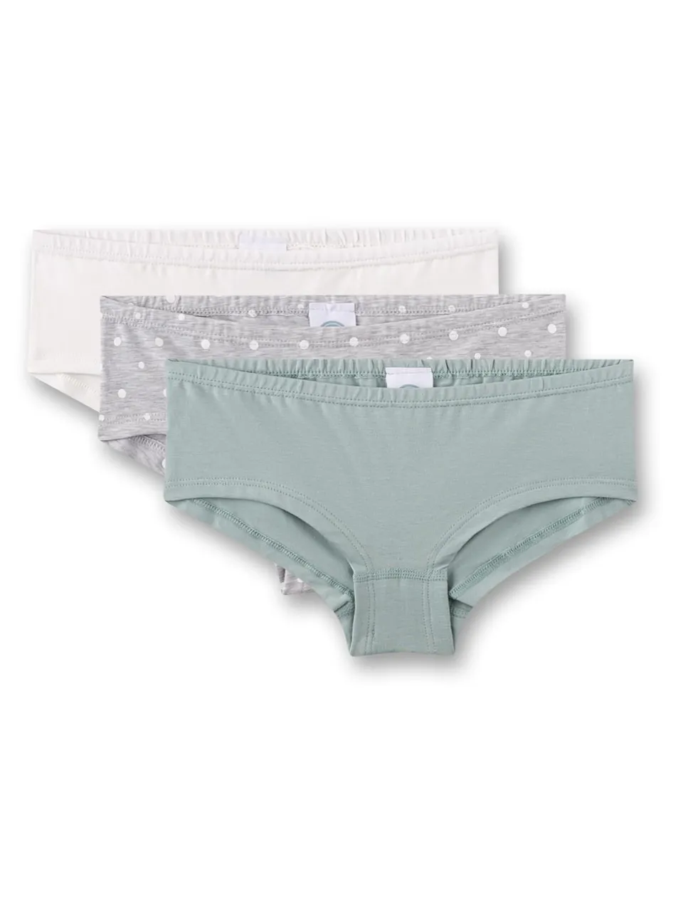 sanetta-m-dchen-hipster-3er-pack-gr-n-wei-grau-punkte image 1