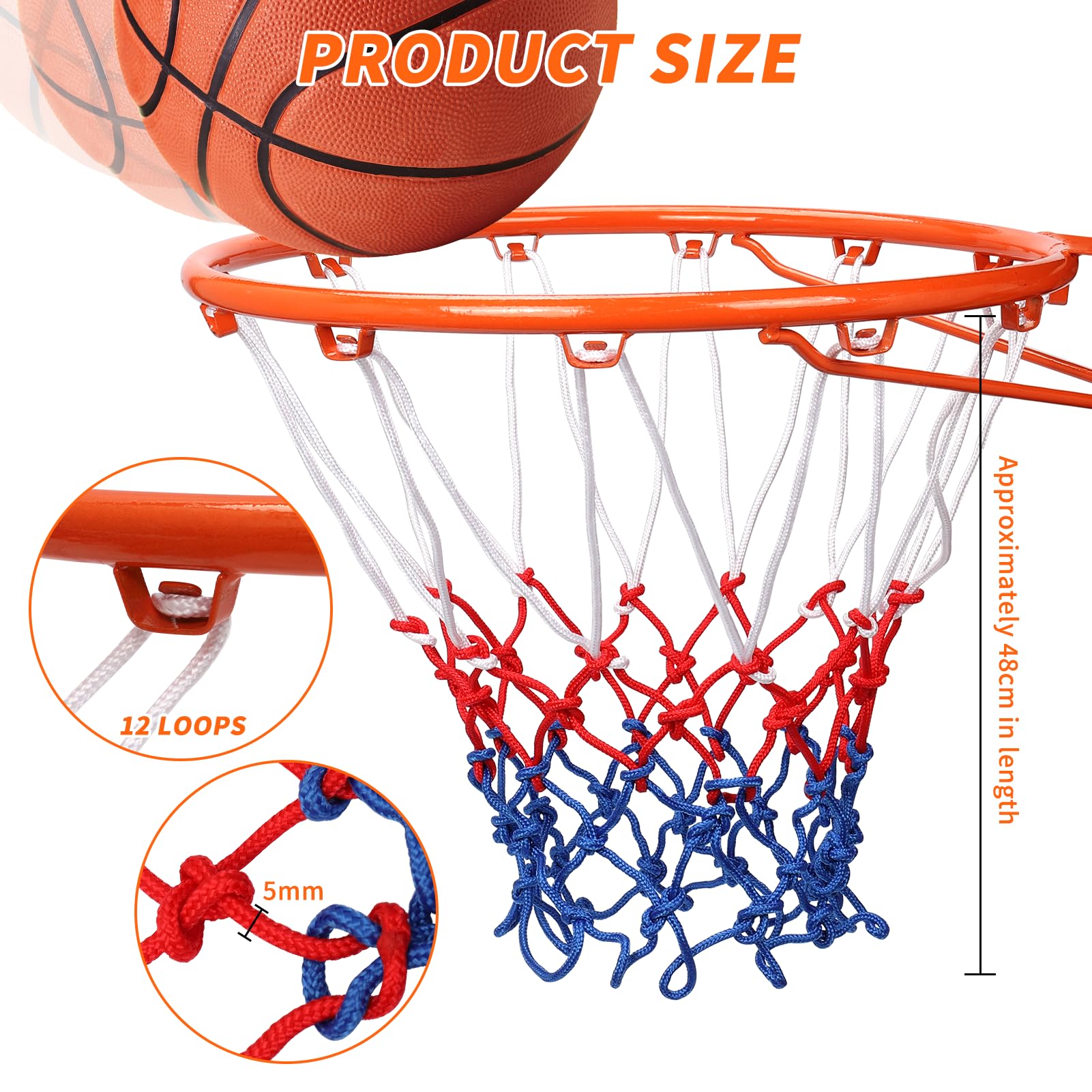 desoto-basketball-netz-ersatz-3-st-ck-heavy-duty-nylon-f-r-12-schleifen image 6