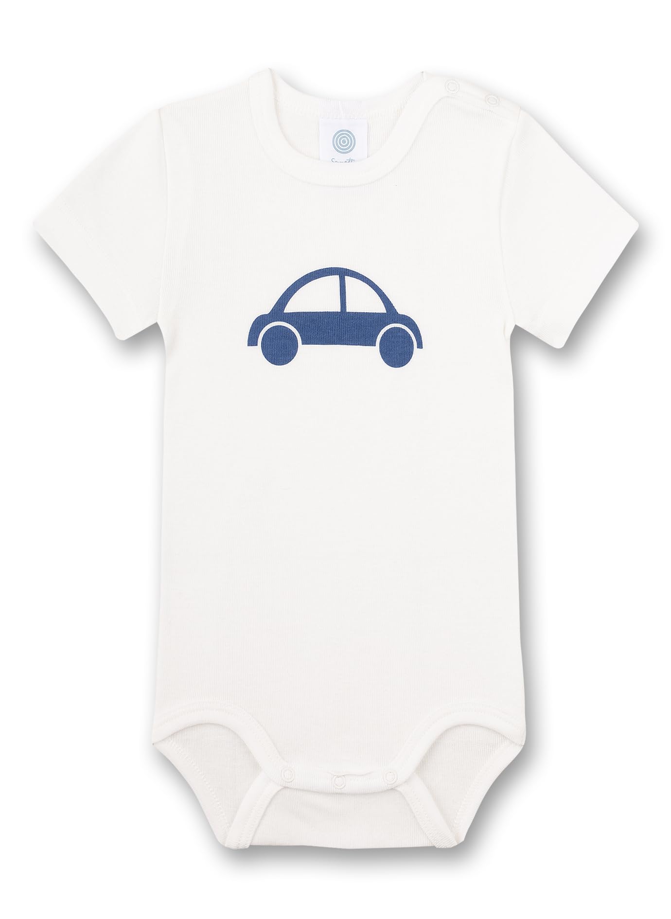 sanetta-baby-body-kurzarm-wei-auto-bio-baumwolle-gots image 1