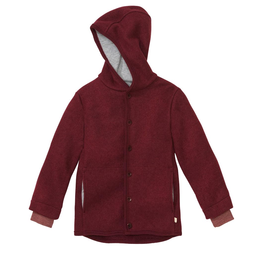 disana-walk-jacke-baby-kinder-100-bio-merino-wollwalk-mit-kapuze-gr-74-140 image 1