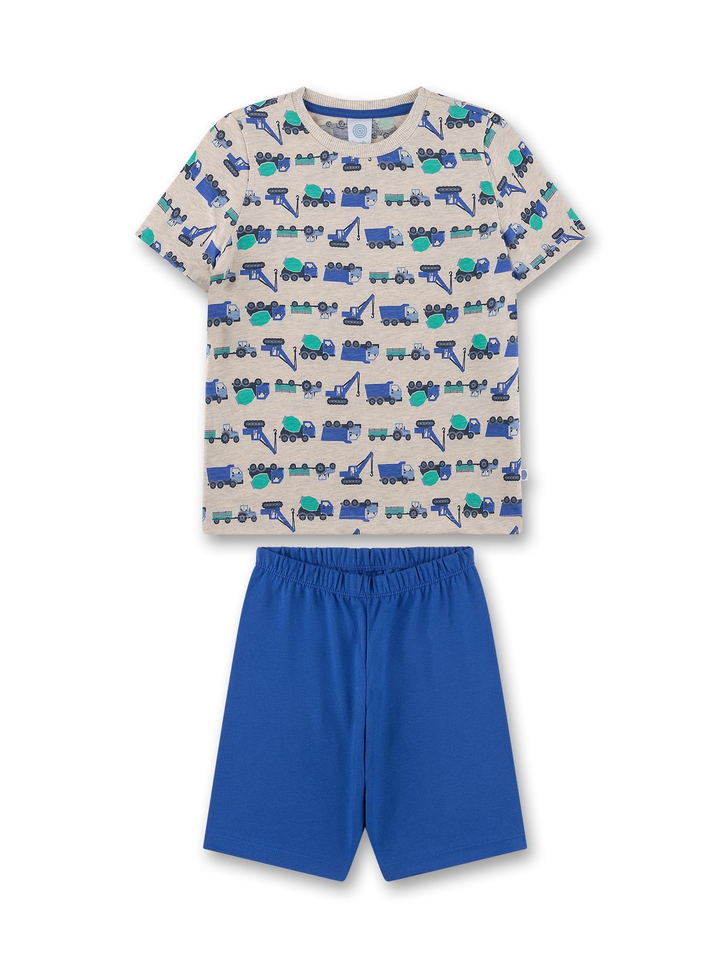 sanetta-jungen-schlafanzug-kurz-beigemelange-pyjamaset-f-r-jungen-aus-baumwolle image 1