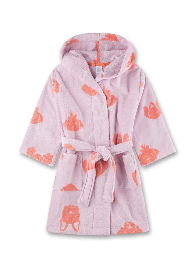 sanetta-m-dchen-bademantel-rosa-hund-aus-baumwoll-mix image 1