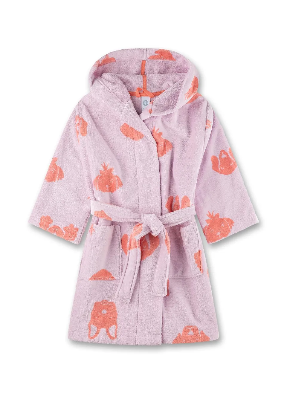 sanetta-m-dchen-bademantel-rosa-hund-aus-baumwoll-mix image 1