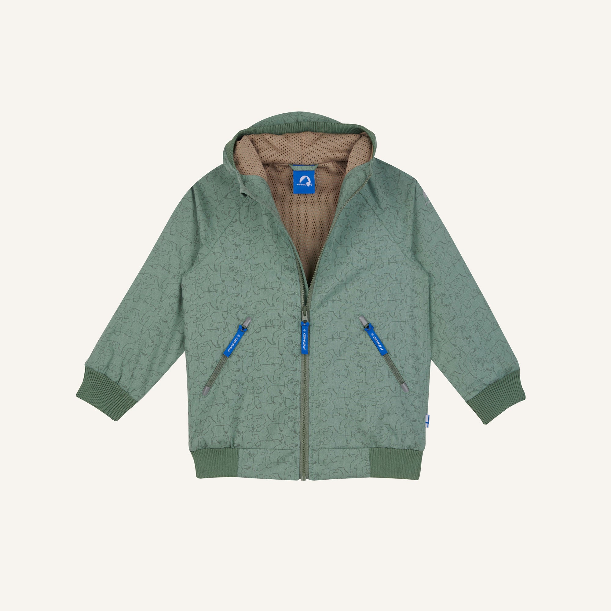 finkid-tallessa-kinder-outdoorjacke-zip-in-reflektierend image 6