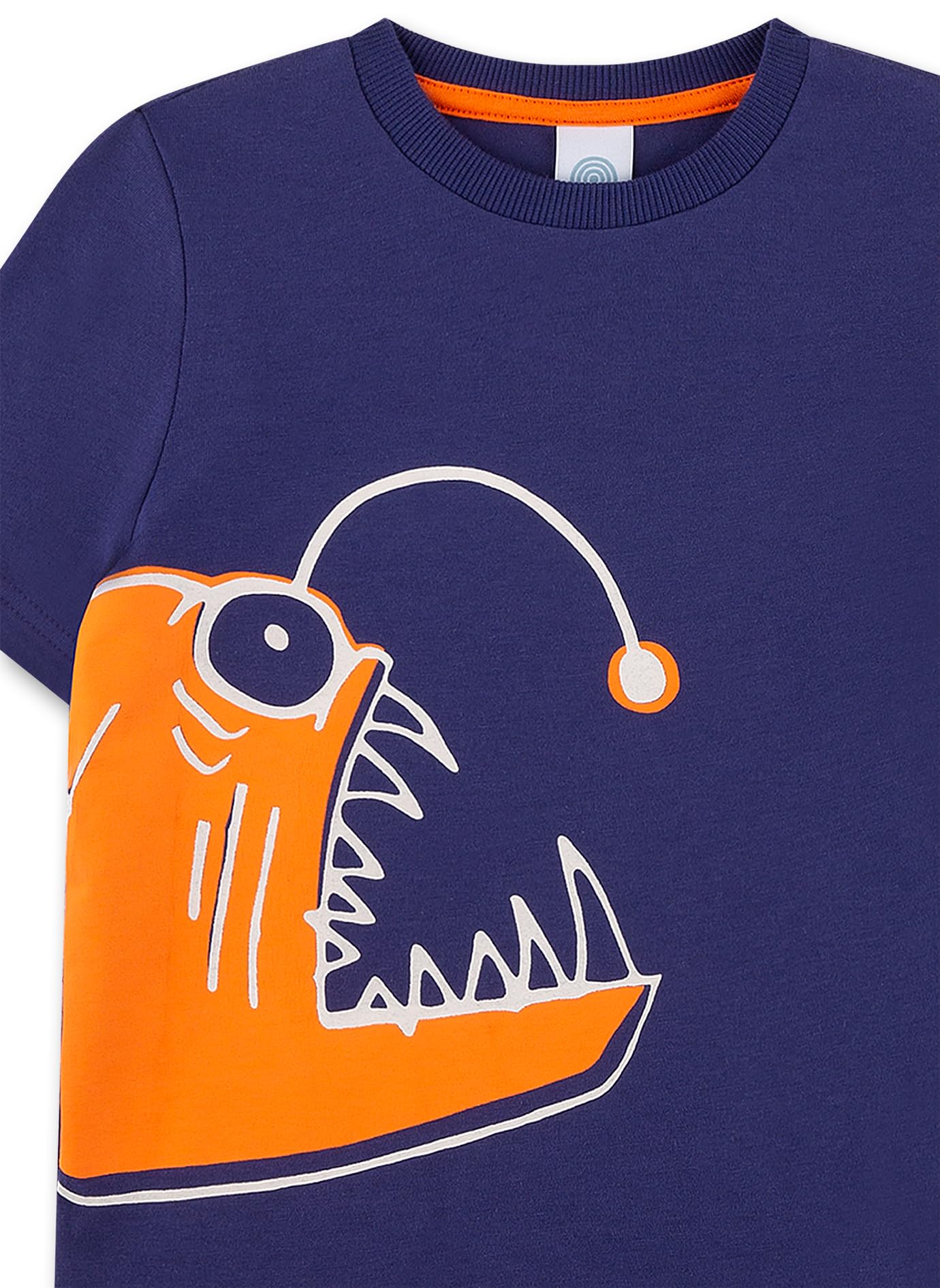 sanetta-jungen-schlafanzug-kurz-blau-angelfisch-baumwoll-pyjamaset image 3