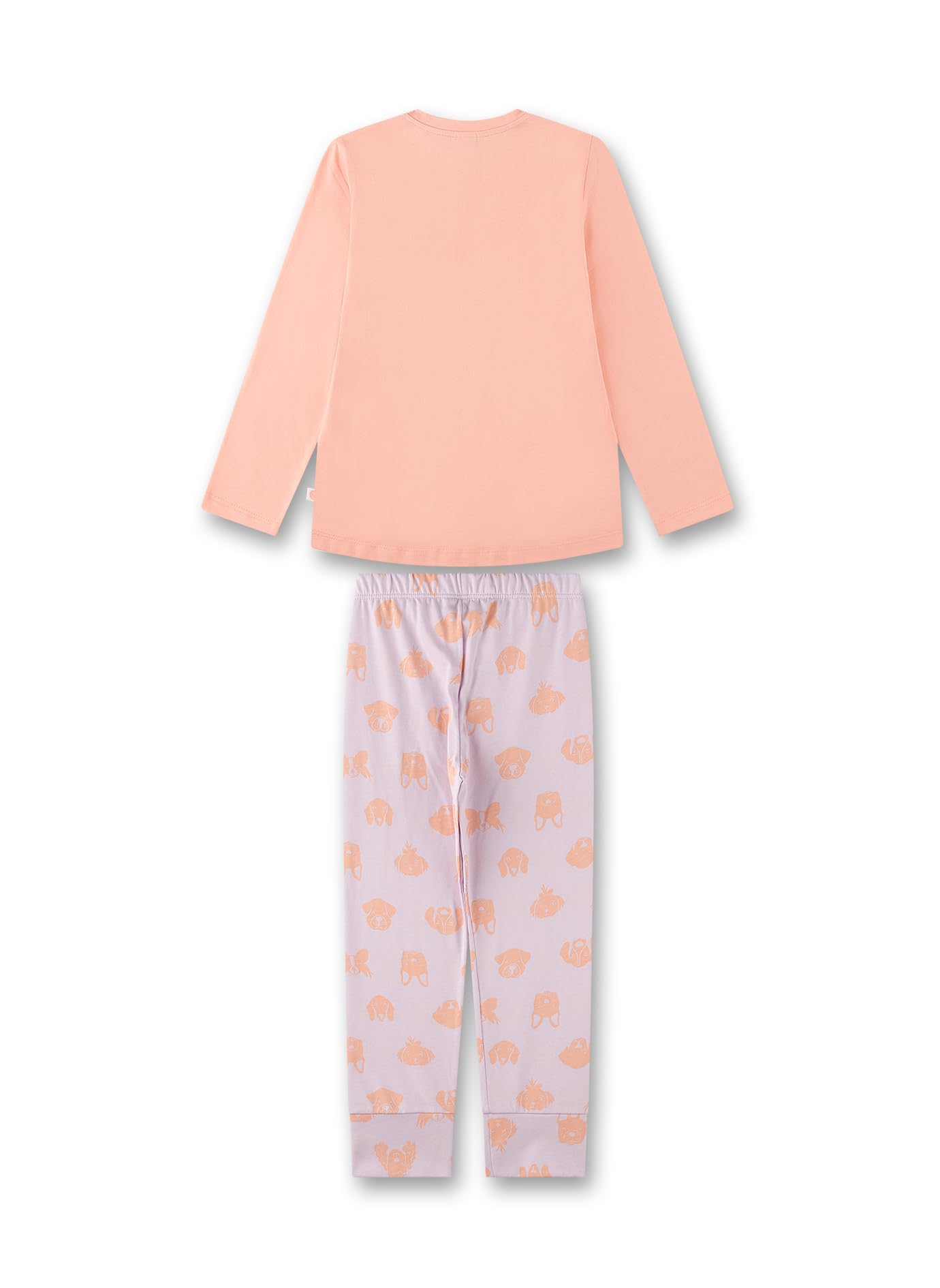 sanetta-m-dchen-schlafanzug-lang-orange-pyjamaset-m-dchen-aus-bio-baumwolle image 2