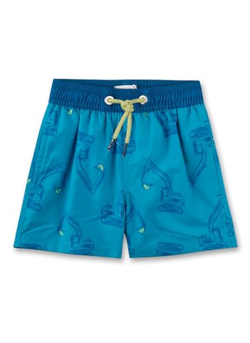 sanetta-jungen-badeshorts-blau-bagger-aus-recyceltem-polyester image 4