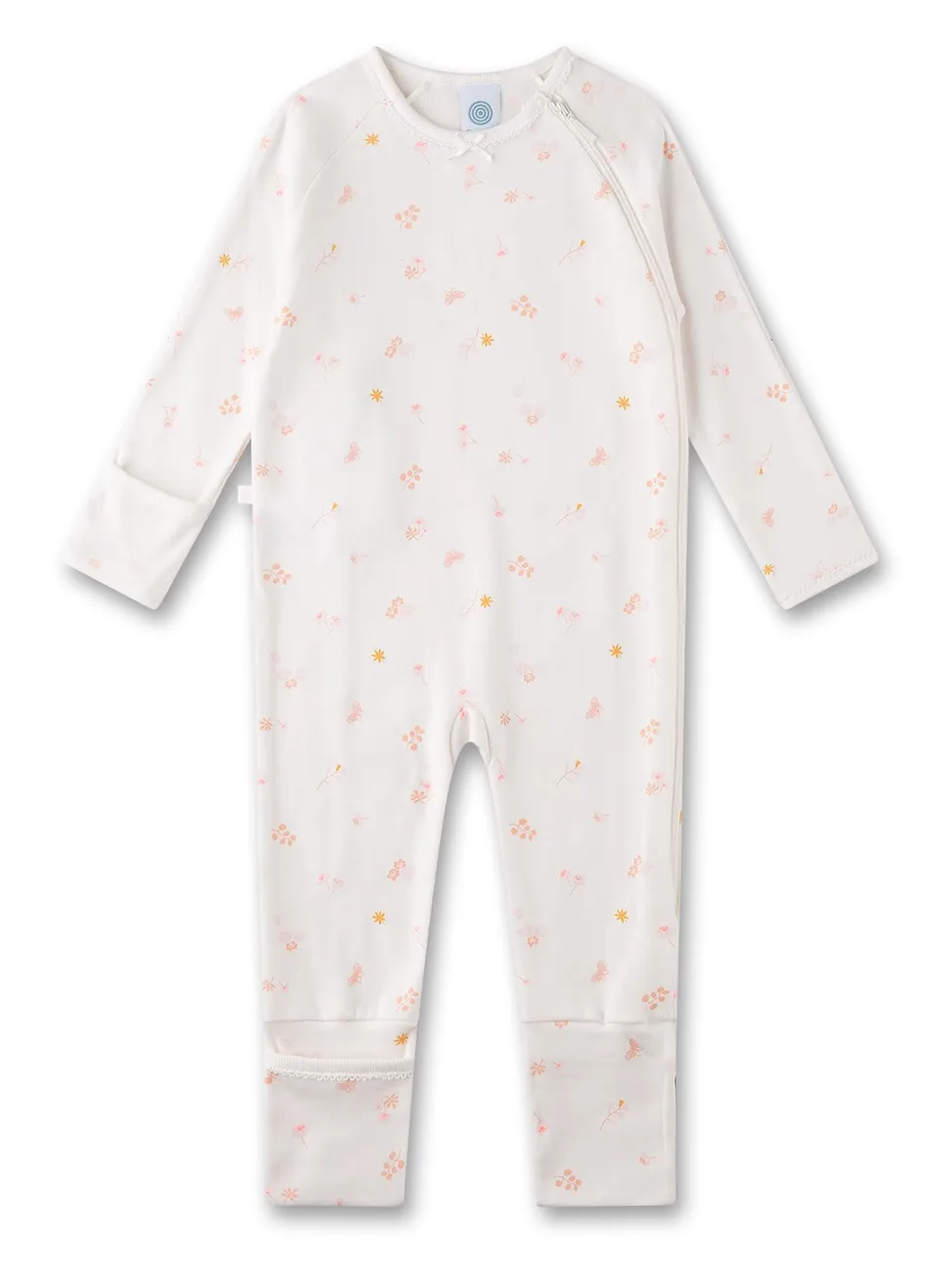 sanetta-baby-strampler-orange-kugelfisch-overall-aus-bio-baumwolle-f-r-m-dchen image 1