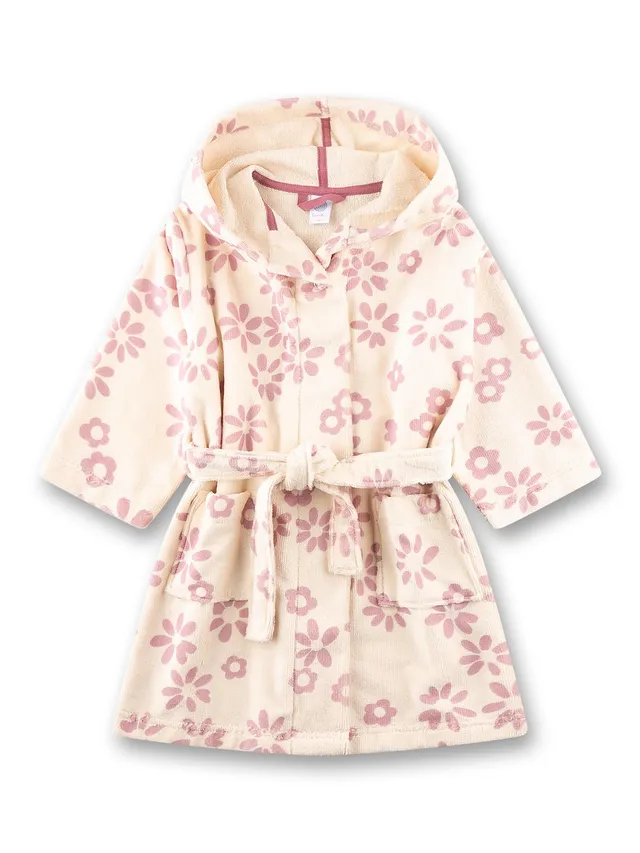 sanetta-m-dchen-schlafanzug-lang-nicki-beige-blumen-pyjama-f-r-m-dchen image 1