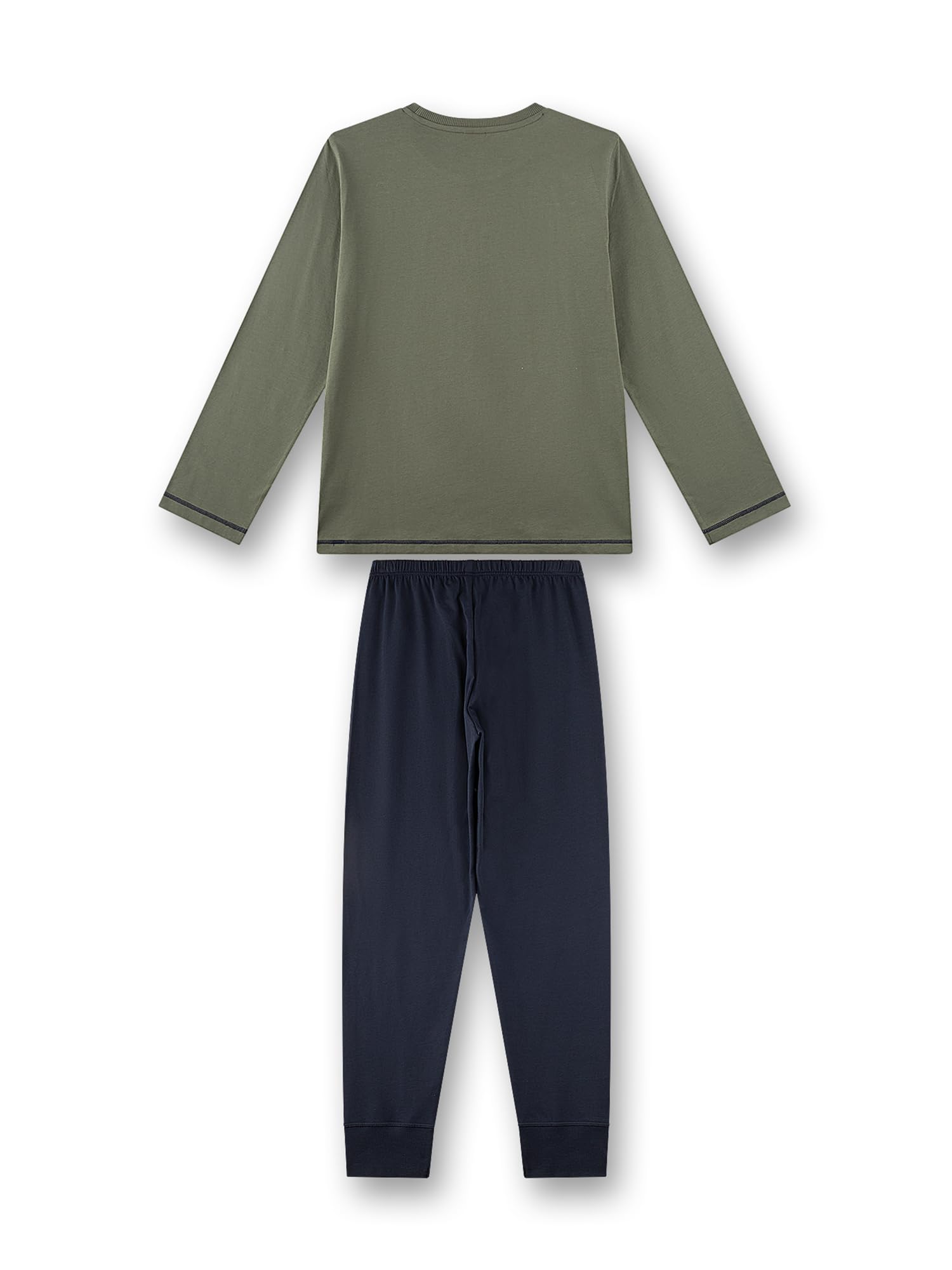 sanetta-jungen-schlafanzug-lang-khaki-gr-n-gorilla-baumwolle-kinderpyjama image 2