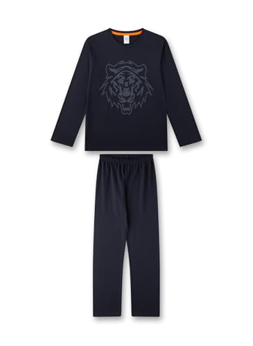 sanetta-jungen-schlafanzug-lang-dunkelblau-pyjamaset-aus-baumwolle image 4