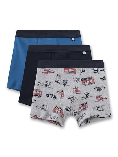 sanetta-jungen-hipshorts-dreierpack-blau-schwarz-grau-einsatzfahrzeuge-unterhose image 5