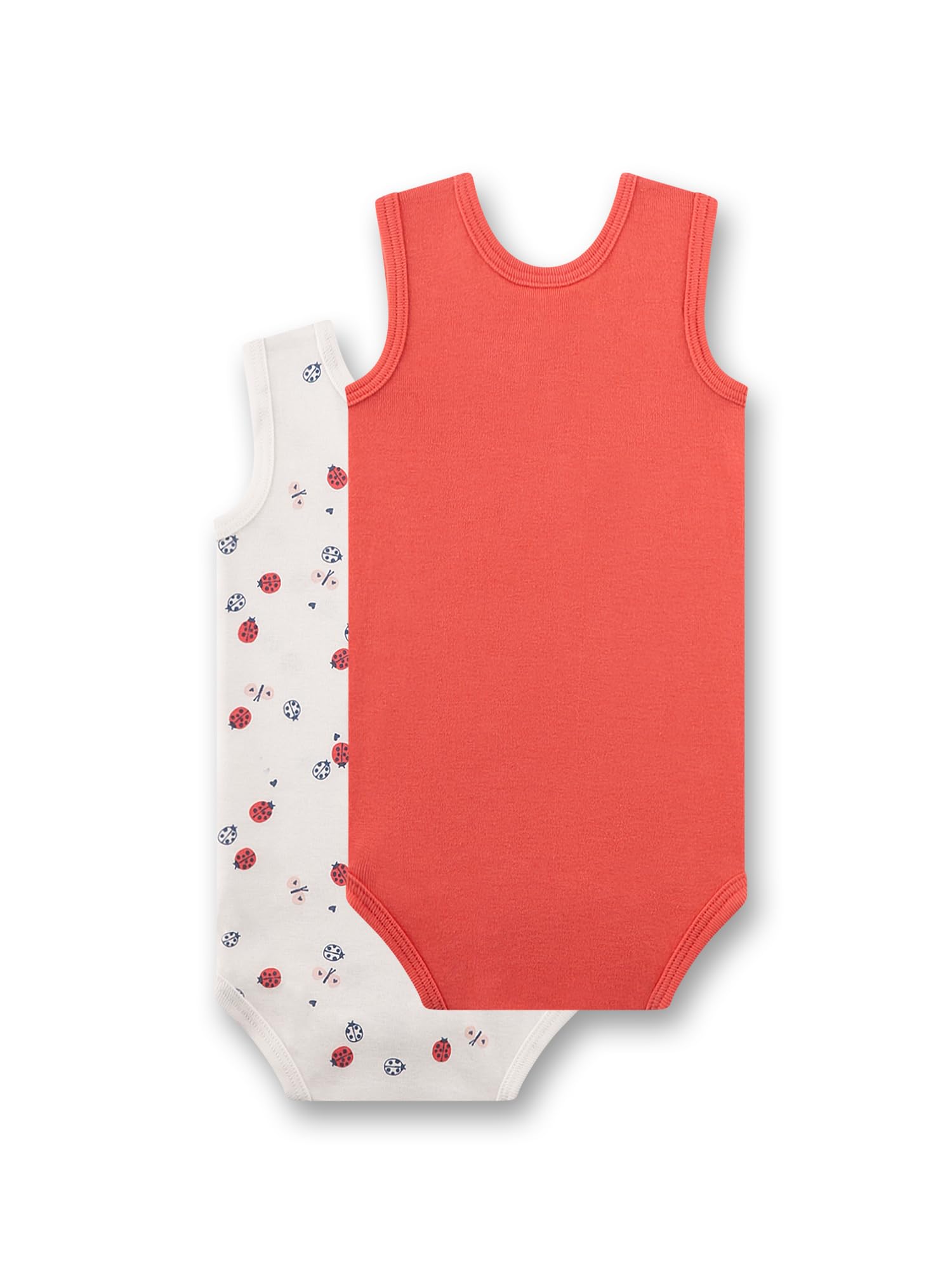 sanetta-baby-body-doppelpack-rmellos-rot-beige-marienk-fer-aus-bio-baumwolle image 2
