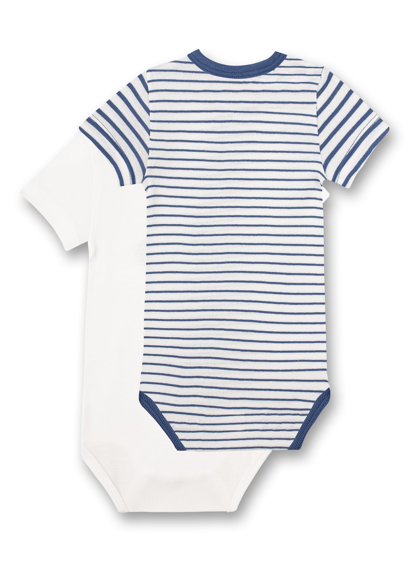 sanetta-baby-body-halbarm-doppelpack-wei-blau-ringel-auto-bio-baumwolle-2er-set image 2