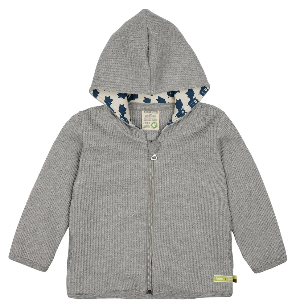 loud-proud-kapuzenjacke-waffelstruktur-mit-jersey-futter image 1