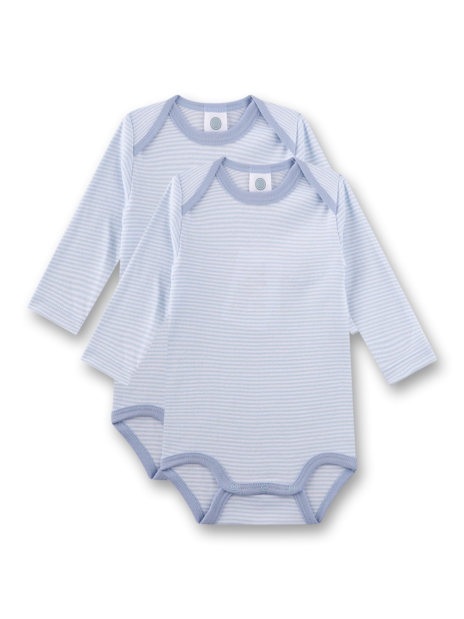 sanetta-baby-body-doppelpack-langarm-blau-wei-streifen-f-r-jungen-aus-100-bio-ba image 1