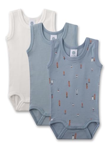 sanetta-baby-body-rmellos-dreierpack-off-white-blau-turm-aus-bio-baumwolle-f-r-j image 5