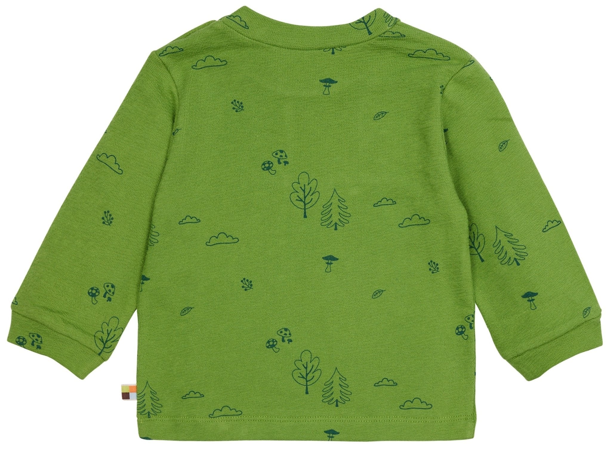 loud-proud-shirt-langarm-strukturstrick-mit-druck-wald-motiv image 2