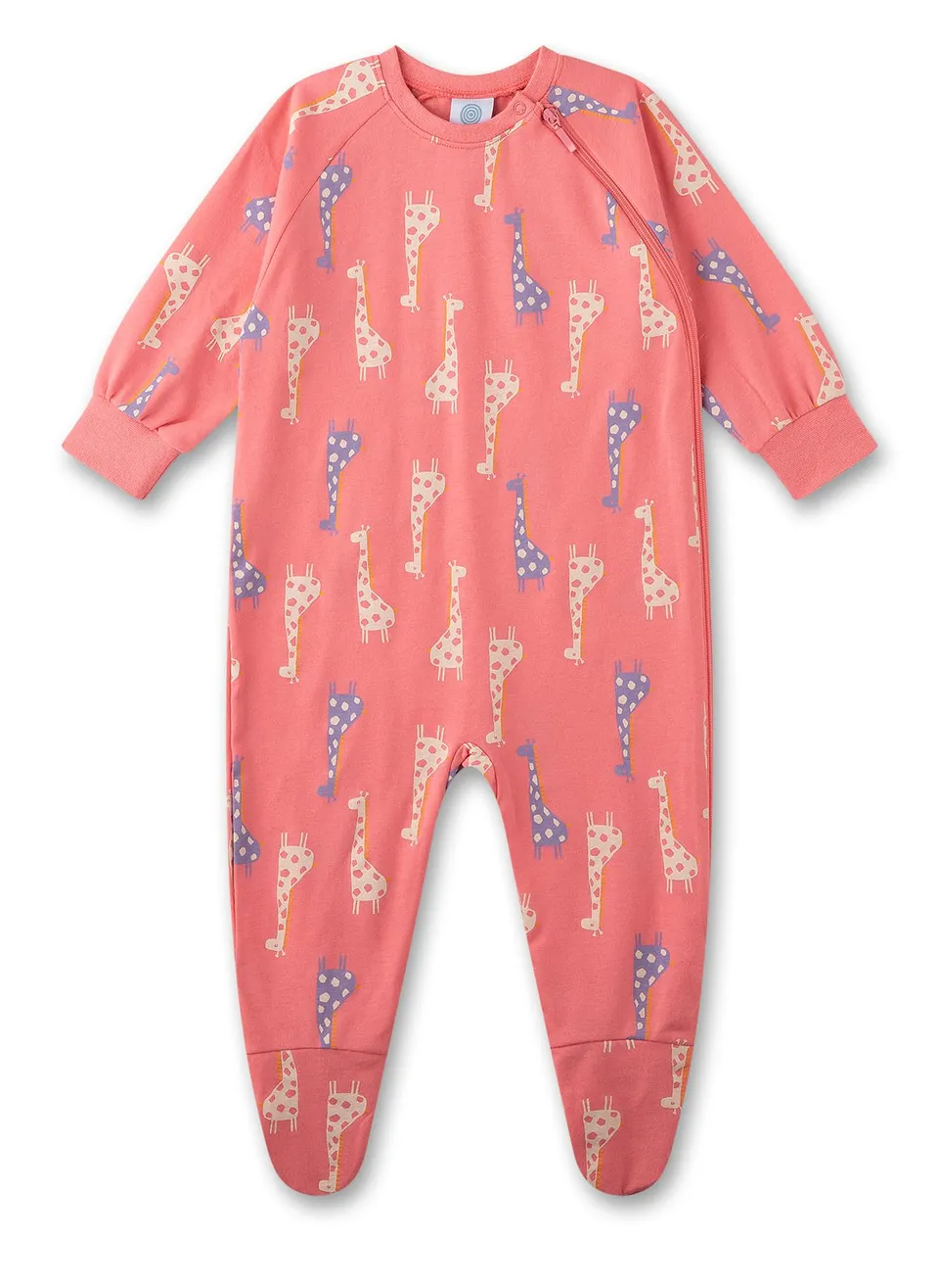 sanetta-baby-strampler-beige-katze-baby-overall-aus-bio-baumwolle-f-r-m-dchen image 1