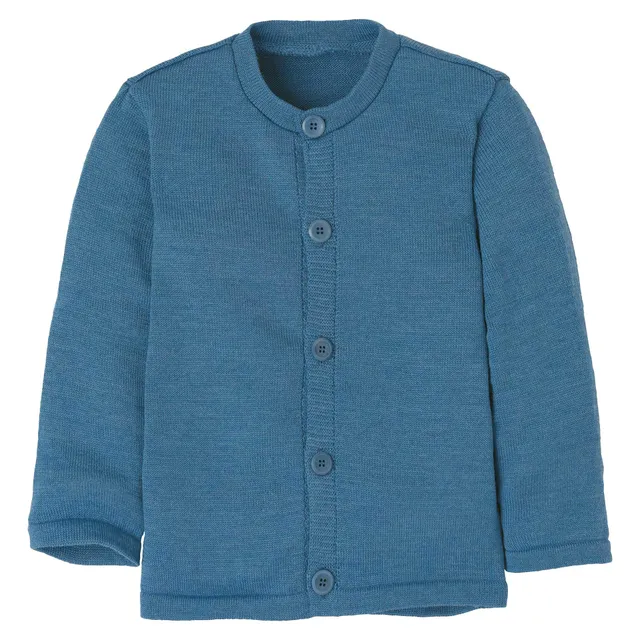 disana-strick-jacke-kinder-bio-merino-mit-steinnuss-kn-pfen-gr-86-140 image 1