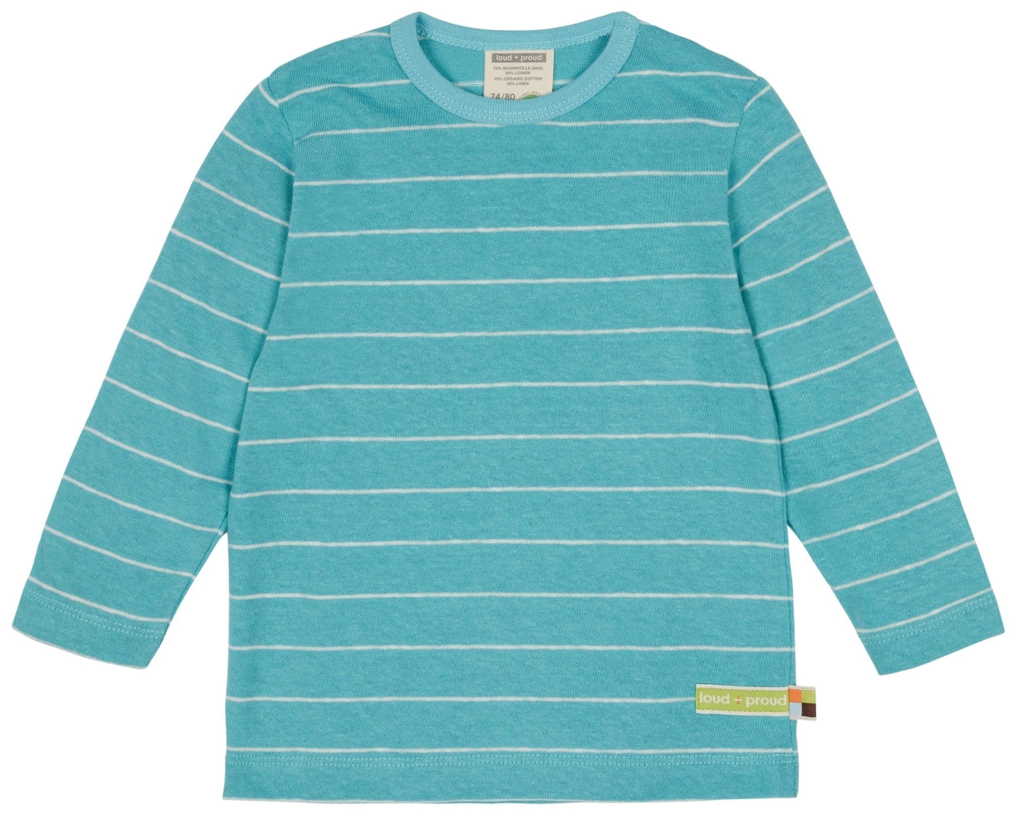 loud-proud-shirt-streifen-mit-leinen-gestreiftes-kindershirt-2 image 7