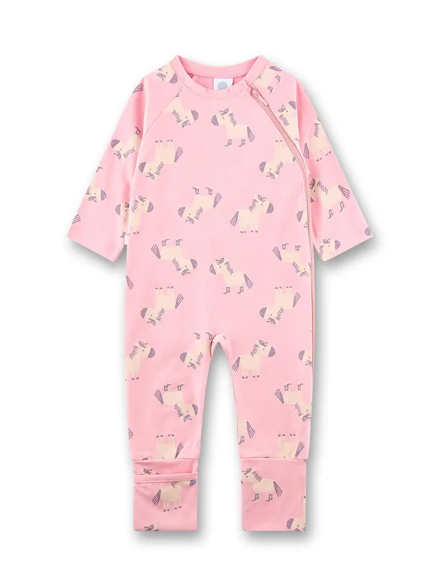 sanetta-baby-strampler-rosa-esel-aus-bio-baumwolle-f-r-m-dchen image 1