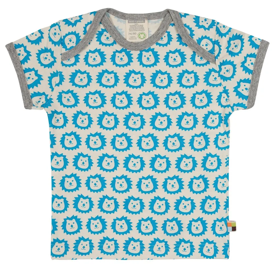 loud-proud-t-shirt-mit-druck-l-wen-fledermaus-bio-baumwolle image 1