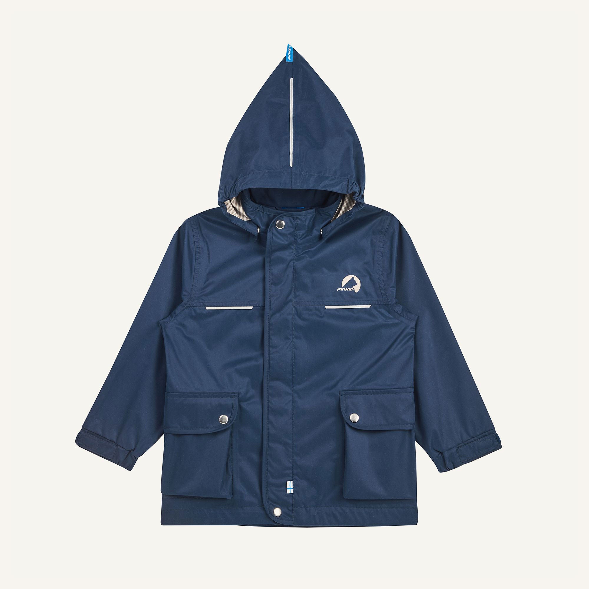 finkid-lokkimaa-kinder-outdoorparka-zip-in-wasserabweisend-winddicht image 2