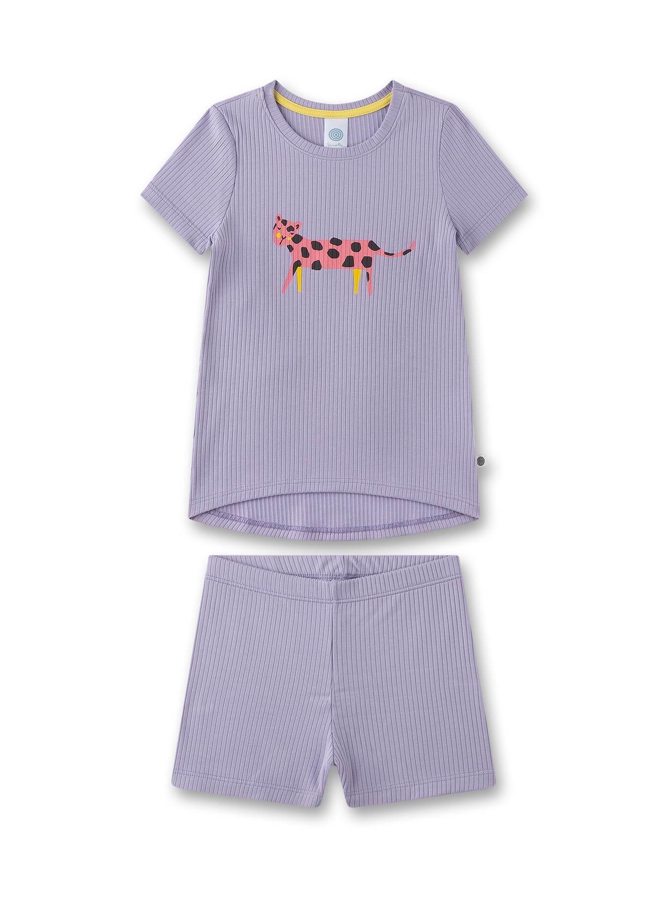 sanetta-m-dchen-schlafanzug-kurz-lila-pyjamaset-aus-viskose-baumwoll-mix image 1