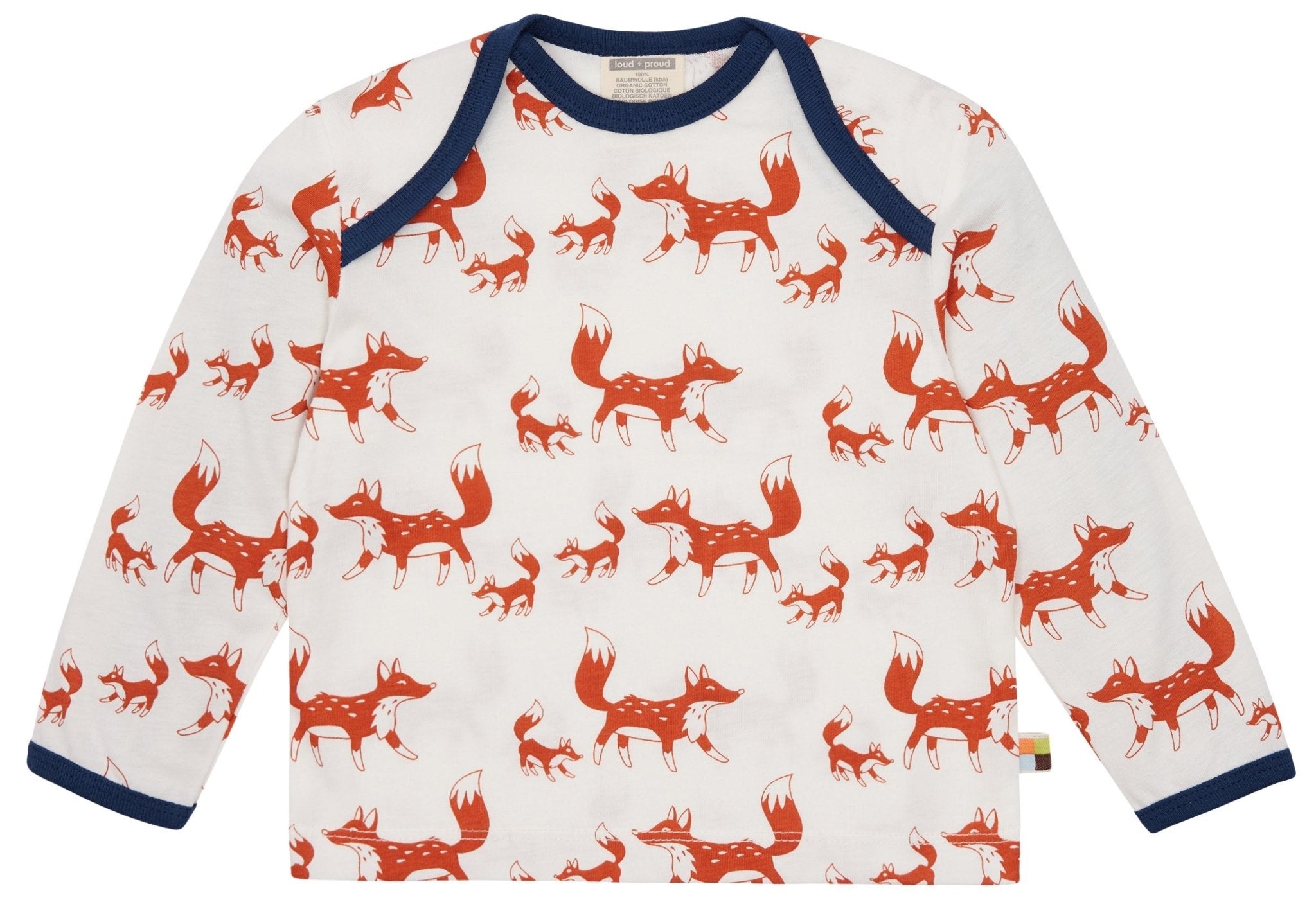 loud-proud-shirt-langarm-mit-druck-igel-fuchs-aus-bio-baumwolle image 3