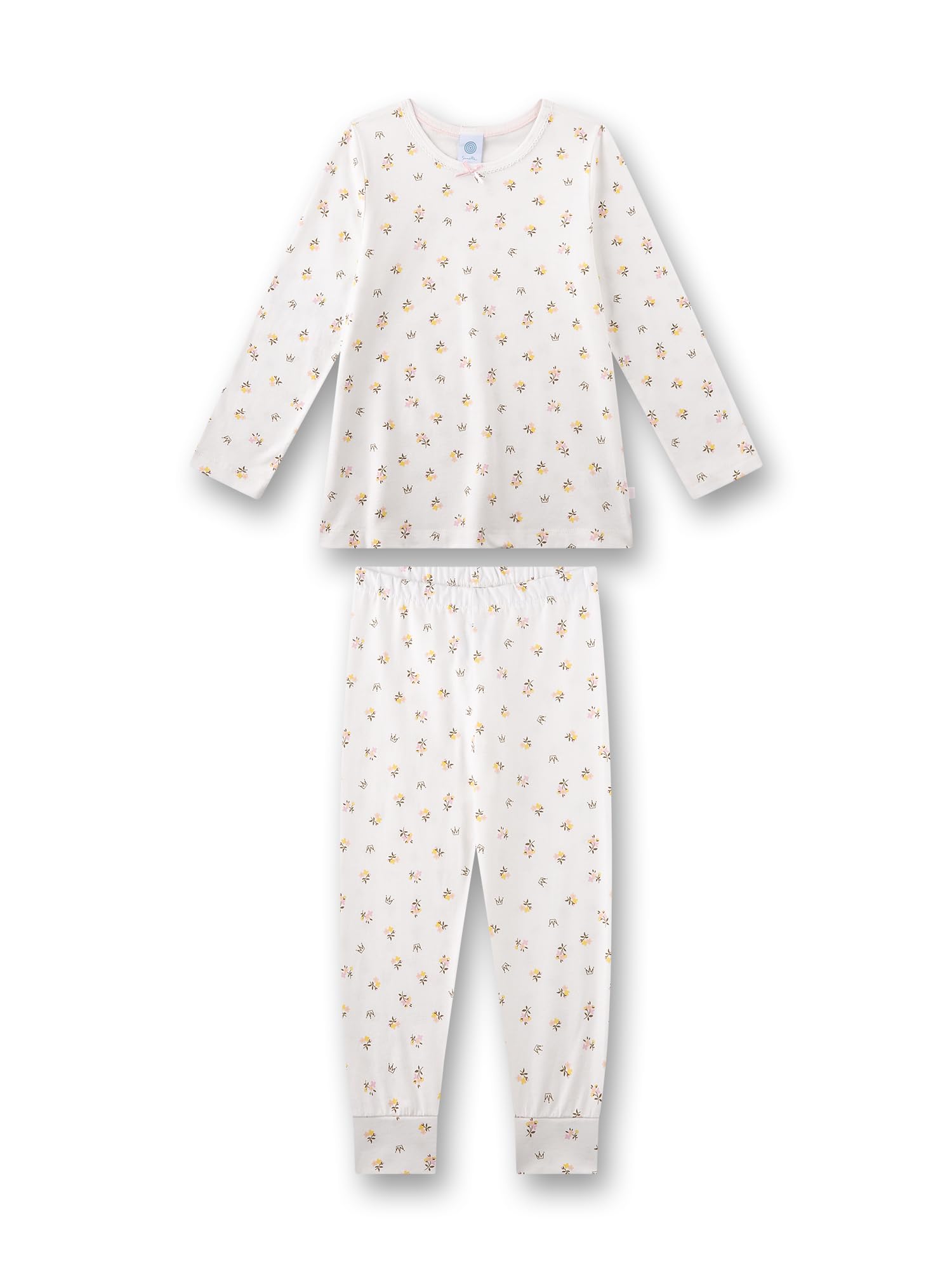 sanetta-pure-m-dchen-schlafanzug-langarm-beige-blumen-aus-100-bio-baumwolle image 4