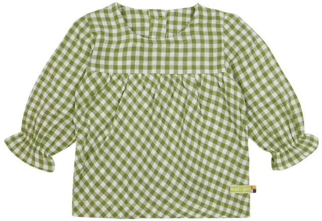 loud-proud-musselin-bluse-mit-karo-kinder-bluse-aus-musselin image 1