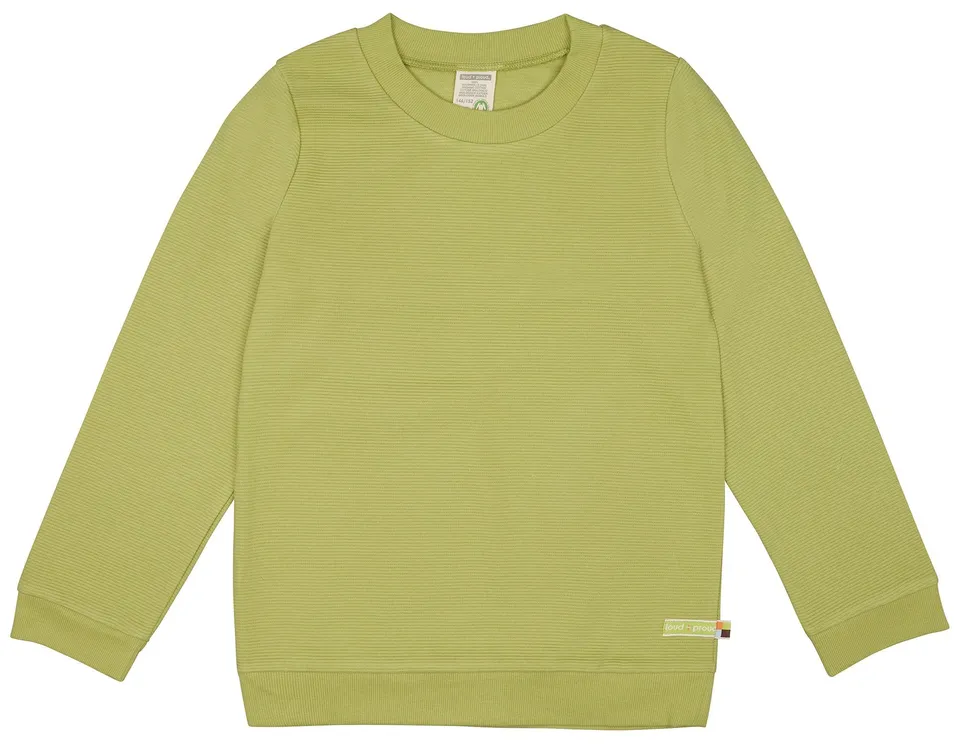 loud-proud-sweat-rippenstruktur-kinder-sweatshirt-uni image 1
