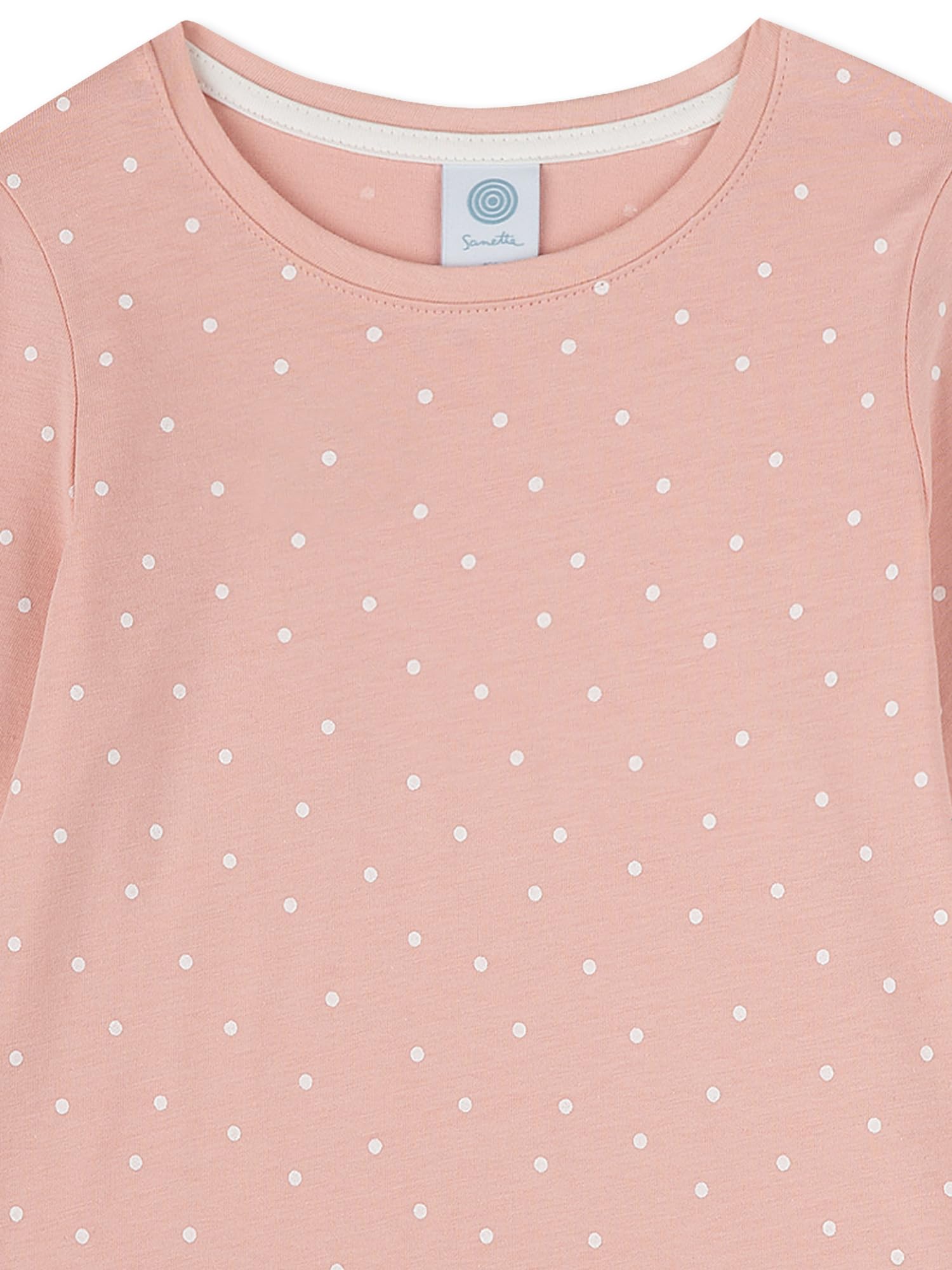 sanetta-m-dchen-nachthemd-langarm-rosa-punkte-nachtw-sche image 3