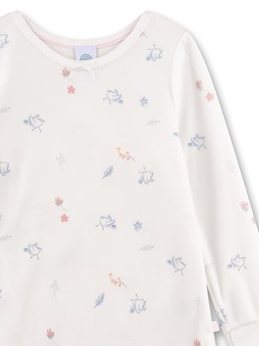 sanetta-m-dchen-schlafanzug-off-white-birds-aus-nicki image 6