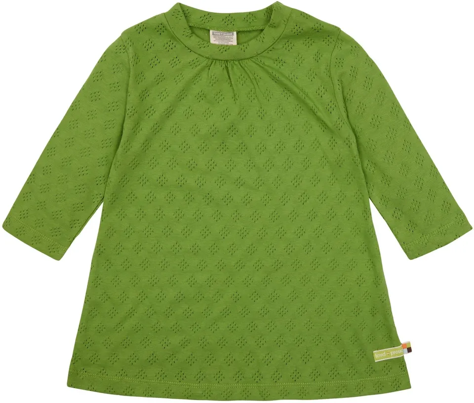 loud-proud-kleid-langarm-mit-lochmuster-aus-jacquard-strick image 1