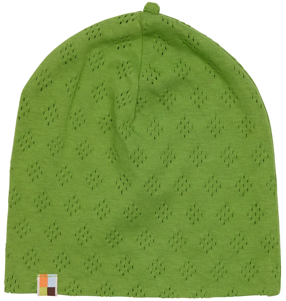 loud-proud-beanie-mit-lochmuster-aus-jacquard-strick image 1
