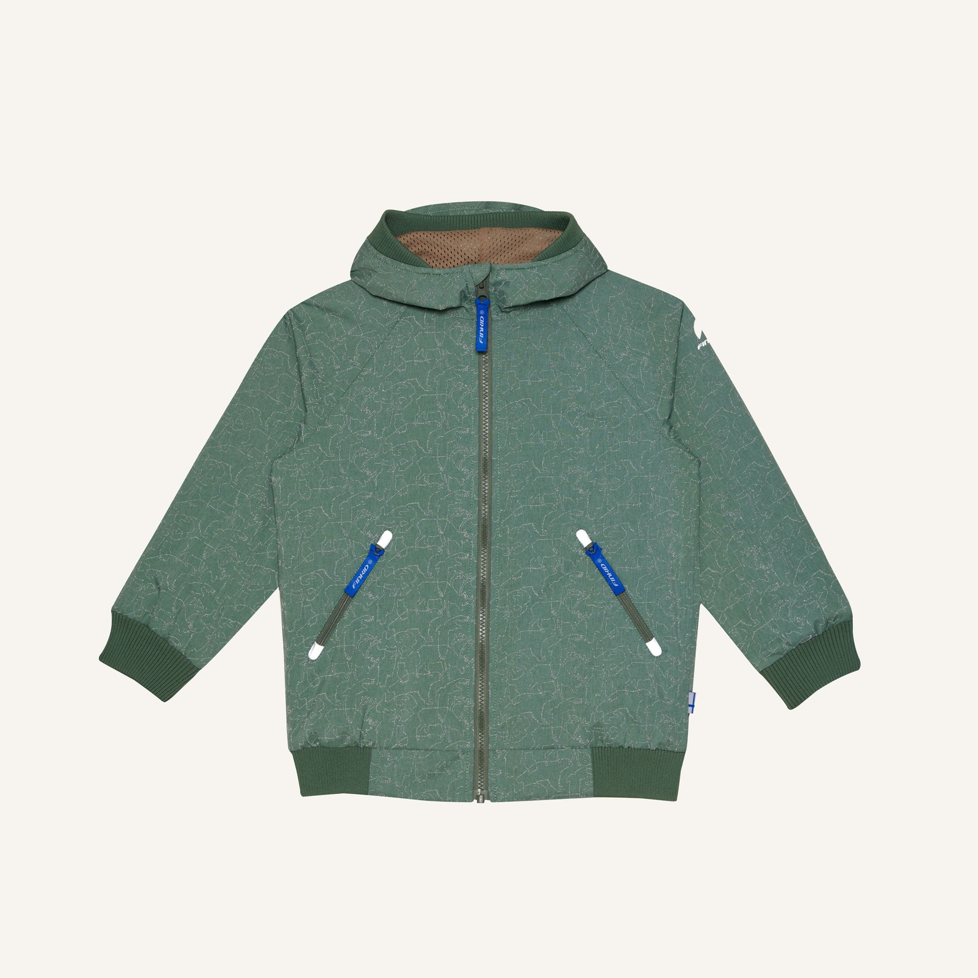 finkid-tallessa-kinder-outdoorjacke-zip-in-reflektierend image 5