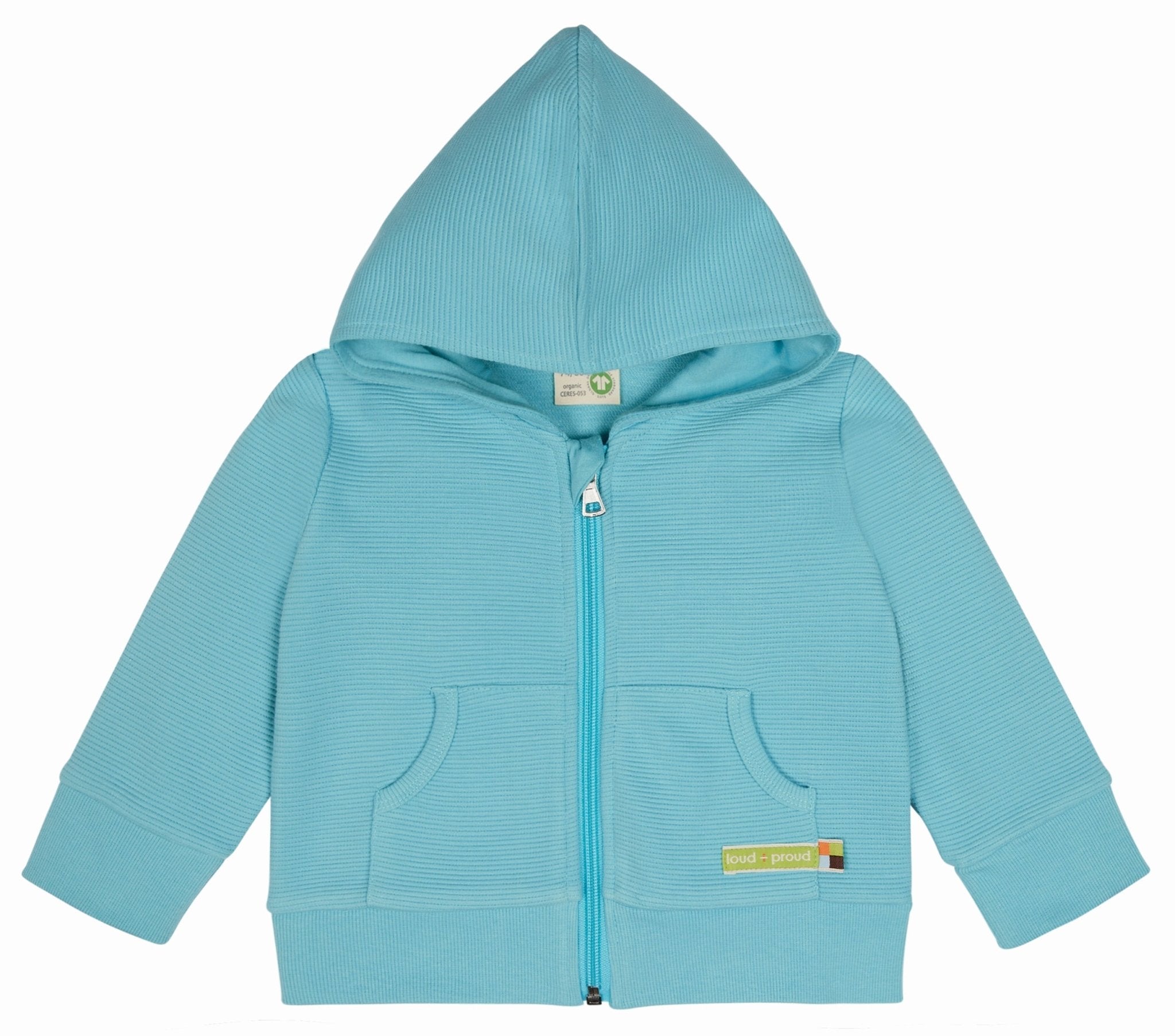 loud-proud-kapuzenjacke-rippenstruktur-sweatjacke-mit-rei-verschluss image 7