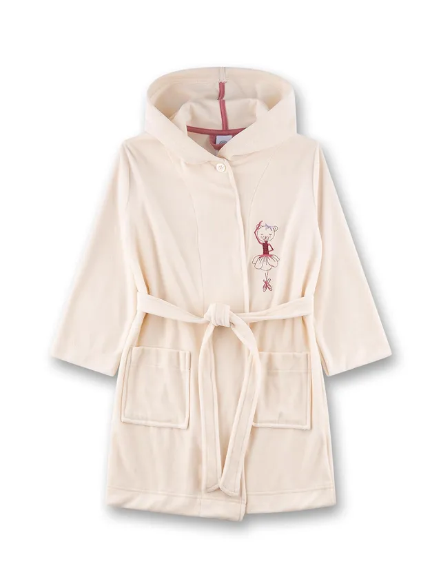 sanetta-m-dchen-bademantel-rosa-ballerina-aus-nicki image 1