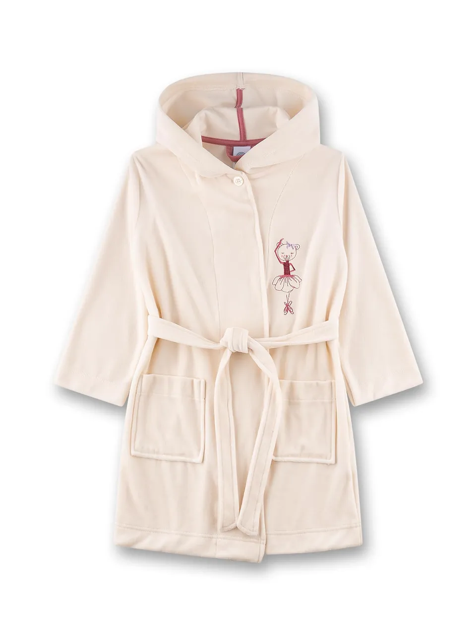 sanetta-m-dchen-bademantel-rosa-ballerina-aus-nicki image 1