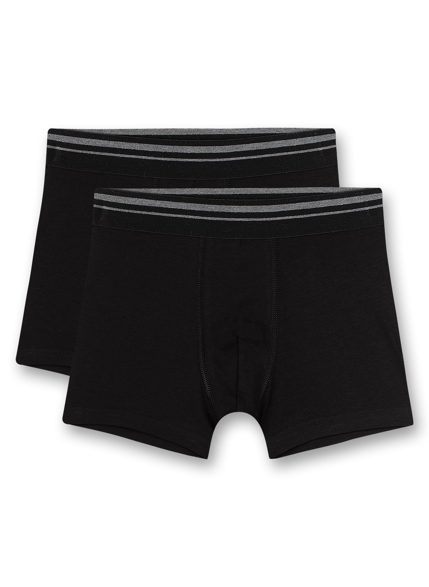 sanetta-jungen-hipshorts-schwarz-2er-set-aus-baumwolle image 1