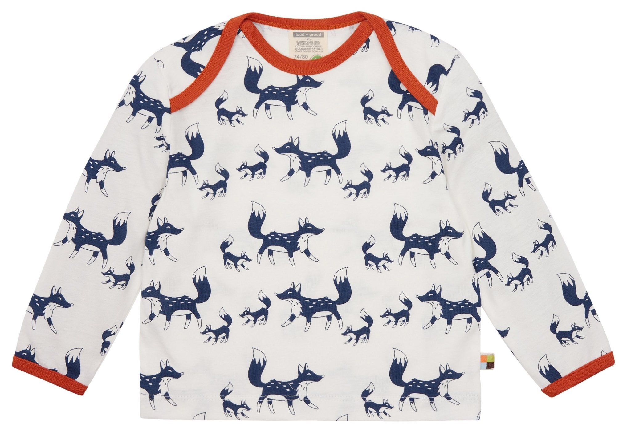 loud-proud-shirt-langarm-mit-druck-igel-fuchs-aus-bio-baumwolle image 5