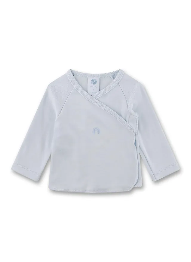 sanetta-baby-wickelshirt-beige-regenbogen-unisex-shirt-aus-bio-baumwolle image 1