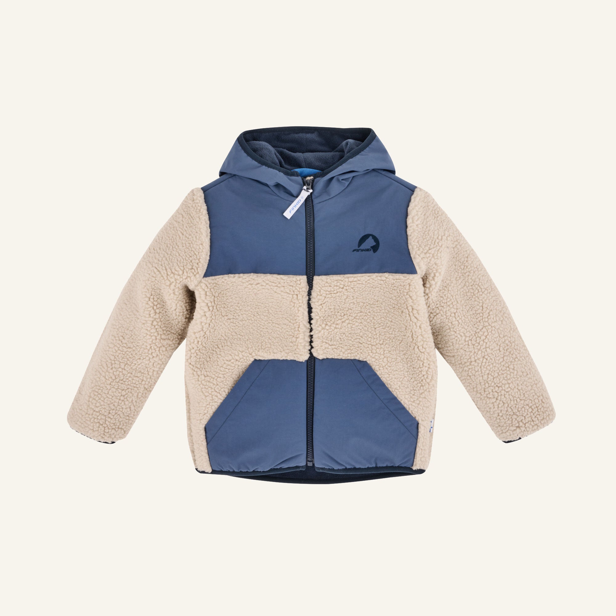 finkid-kisko-teddy-teddyfleece-jacke-kinder image 1