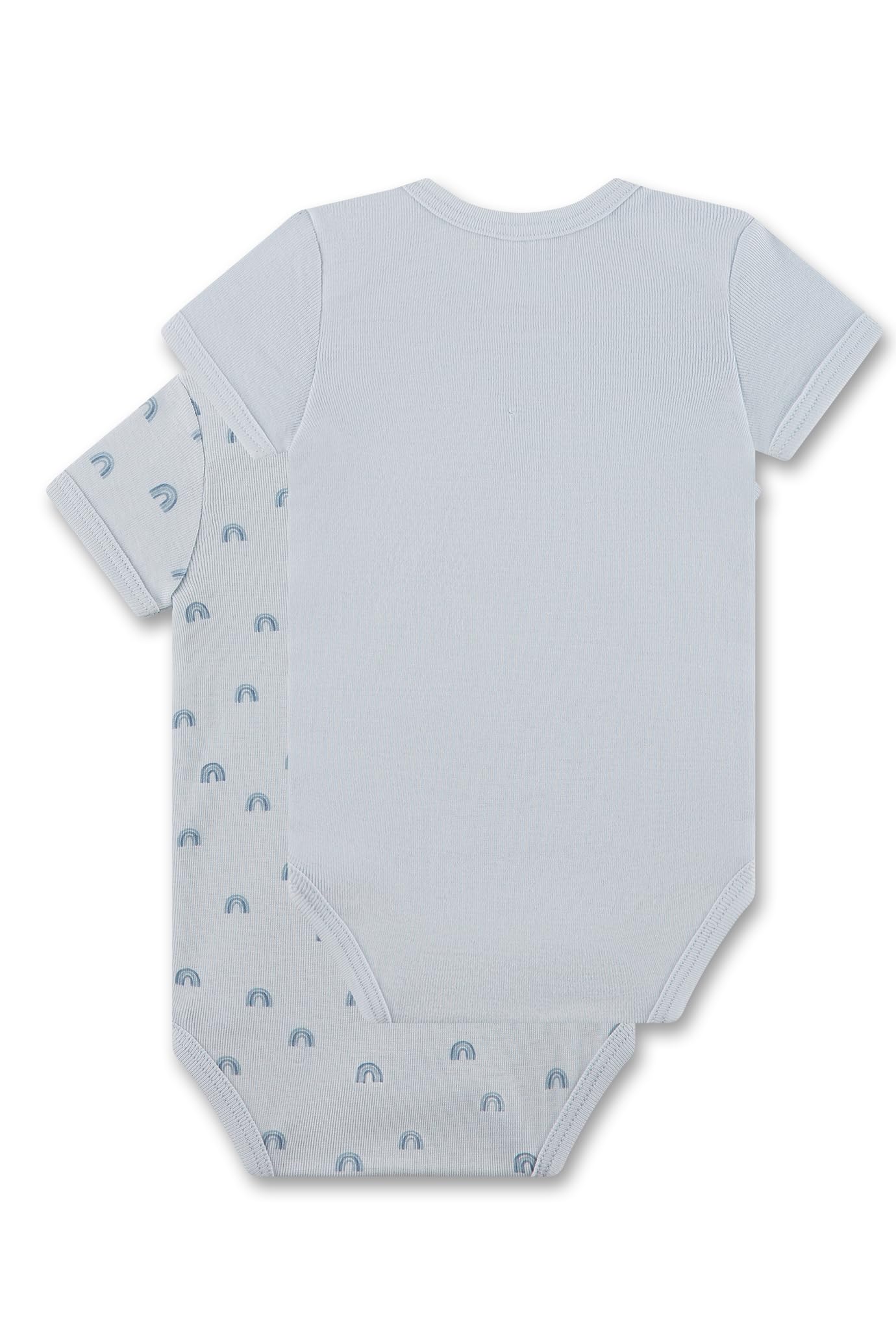 sanetta-baby-body-kurzarm-doppelpack-beige-regenbogen-bio-baumwolle image 2