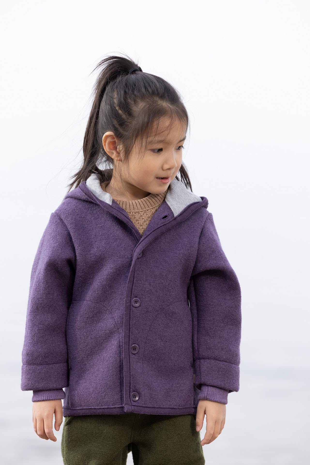 disana-walk-jacke-baby-kinder-100-bio-merino-wollwalk-mit-kapuze-gr-74-140 image 2