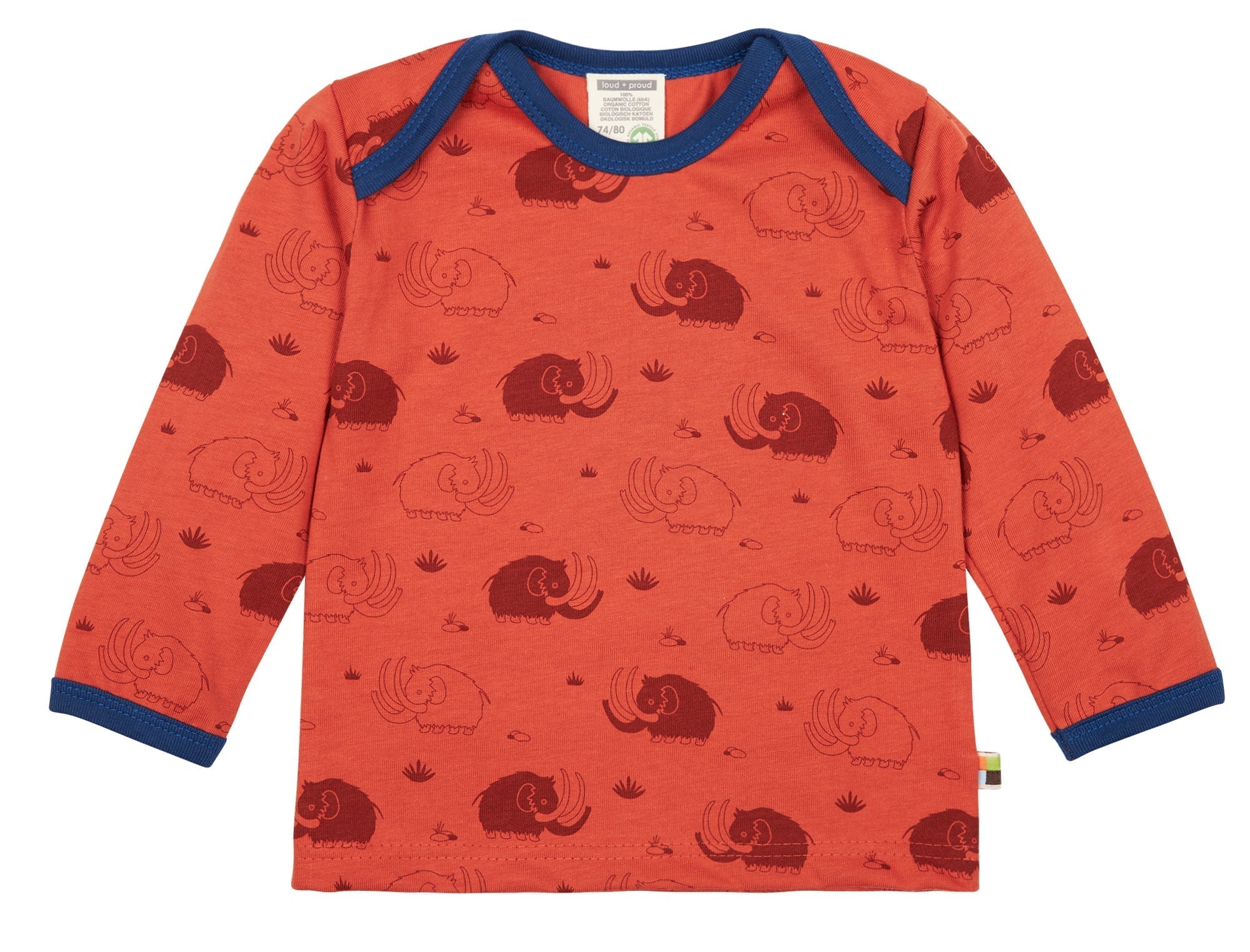 loud-proud-shirt-druck-kurzarm-jersey-mit-kontrastb-ndchen image 1